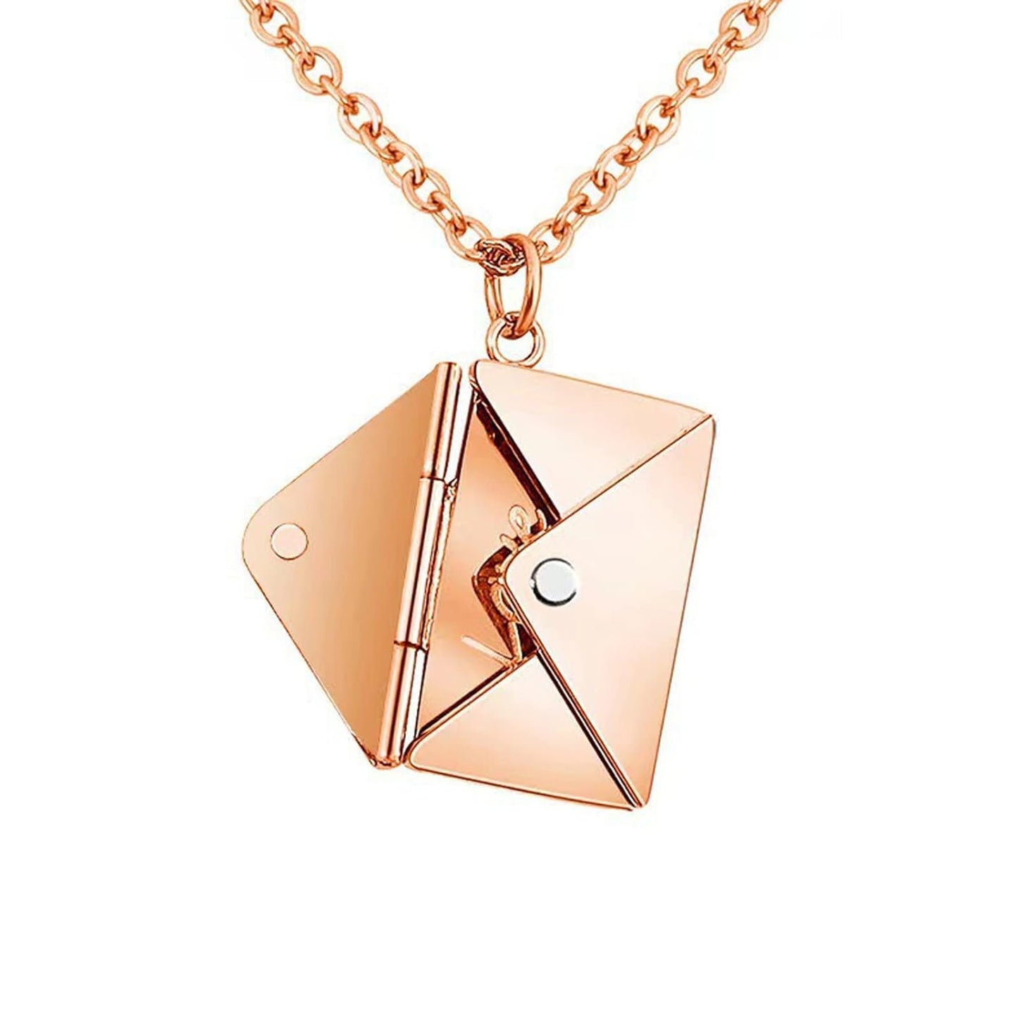 Personalized Love Letter Necklace Custom Envelope Necklace With Message