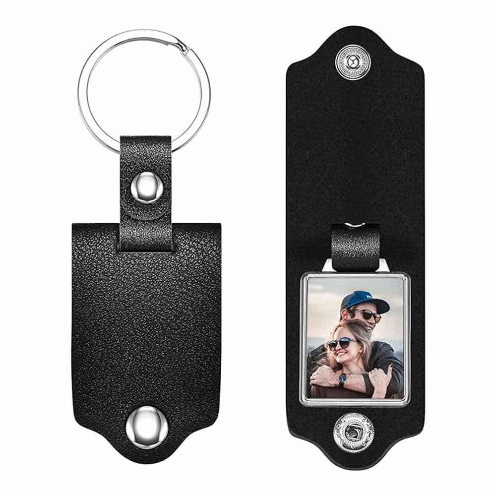 Customized Photo Leather Keychain