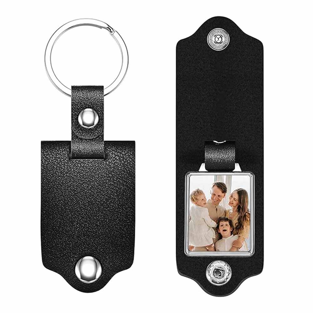 Customized Photo Leather Keychain