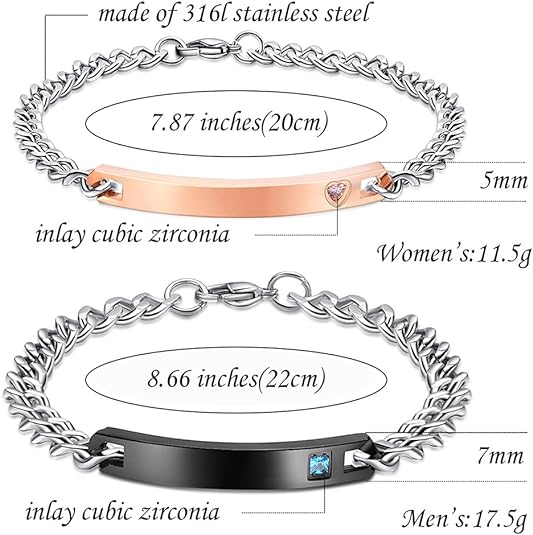 Personalized customization Bracelets Set
