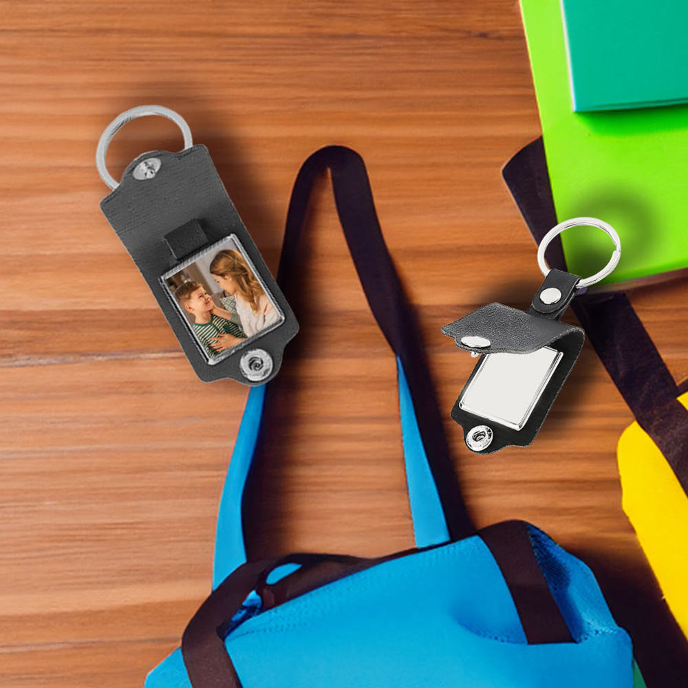 Customized Photo Leather Keychain