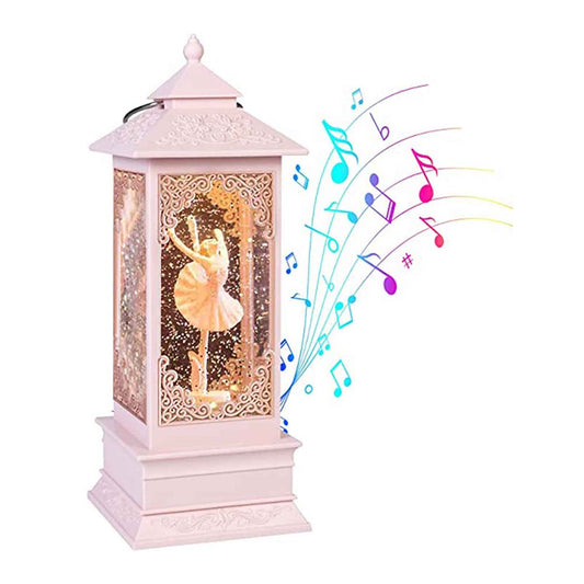 360° Rotating Ballerina Figurine Music Box Light