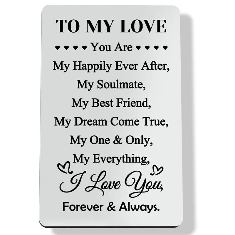 Personalized Stainless Steel Wallet Card