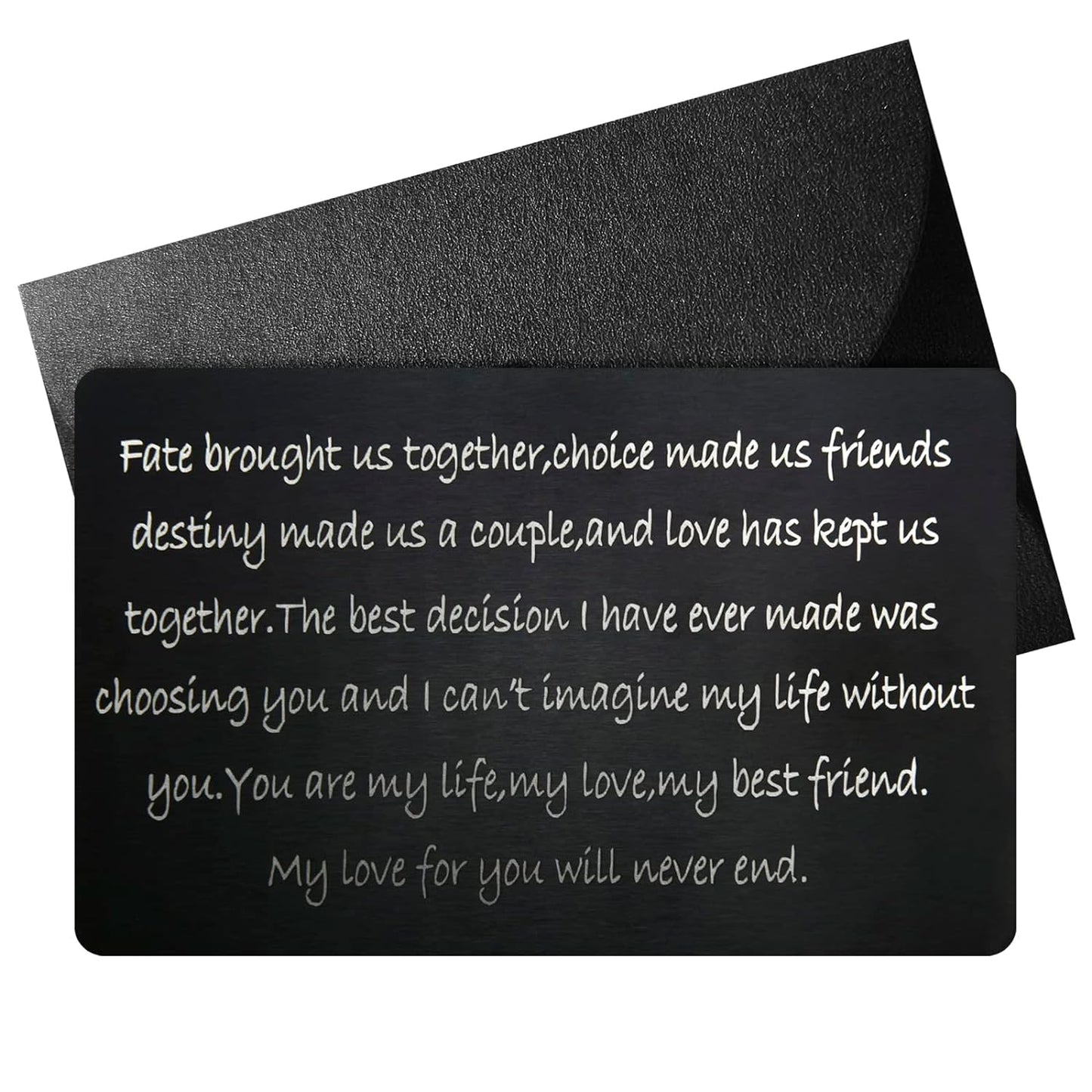 Personalized Stainless Steel Wallet Card