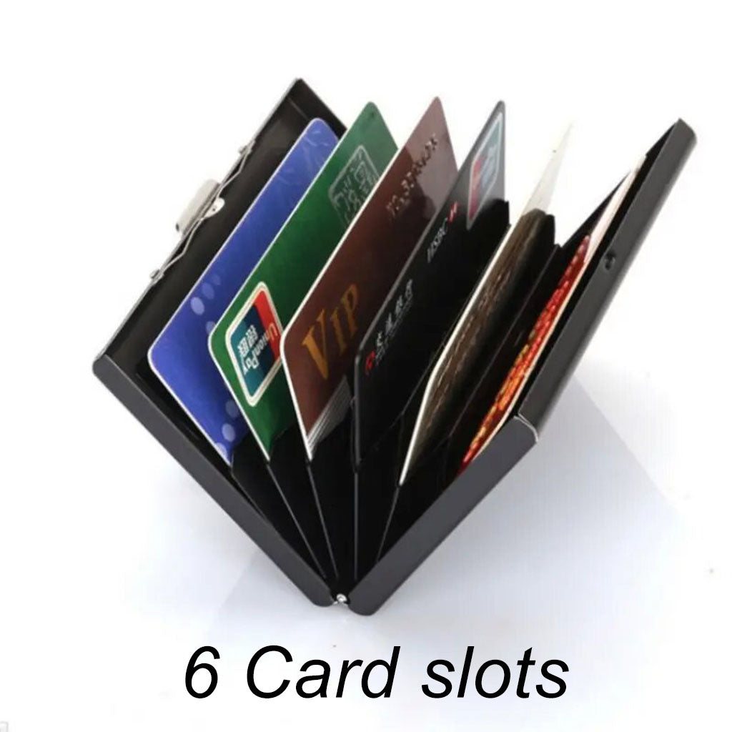 sports card display case for shows Personalized Stainless Steel Card Case Wallet Business Card Holder –  Daily-Household