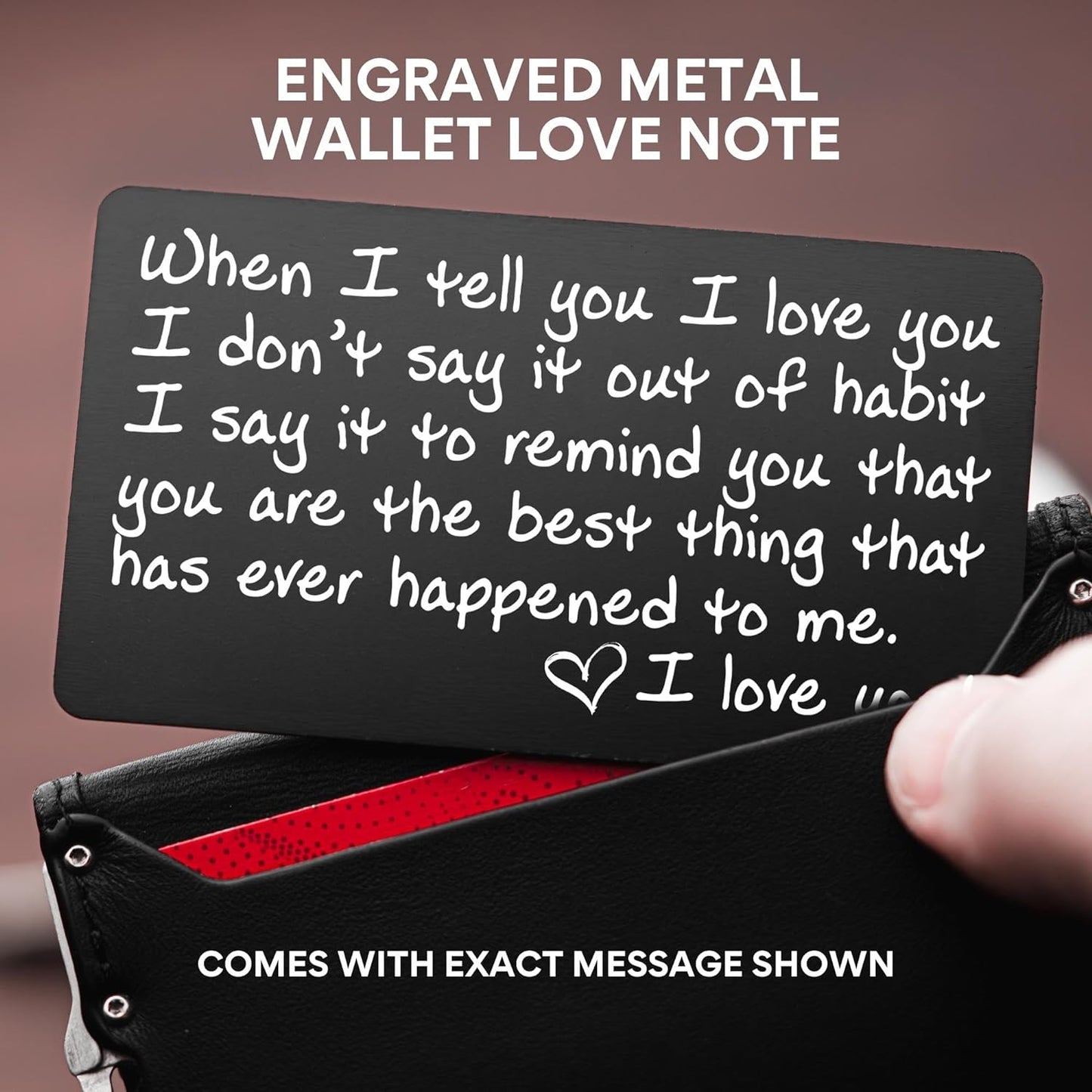 Personalized Stainless Steel Wallet Card