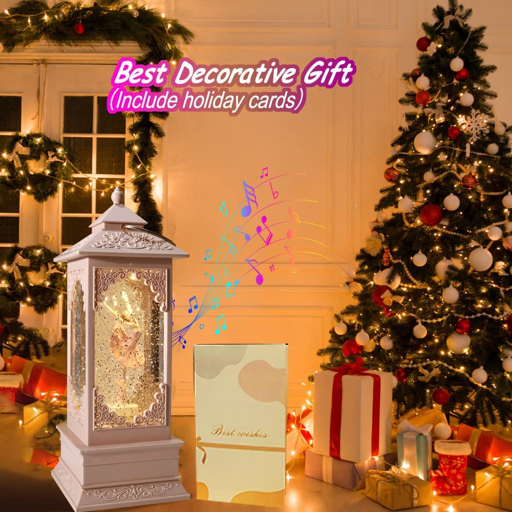 360° Rotating Ballerina Figurine Music Box Light