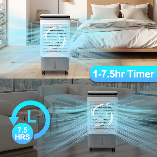 20L Portable Evaporative Air Cooler with Remote - 3-in-1 Cooling Fan & Humidifier