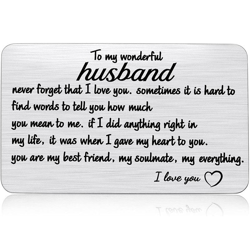 Personalized Stainless Steel Wallet Card