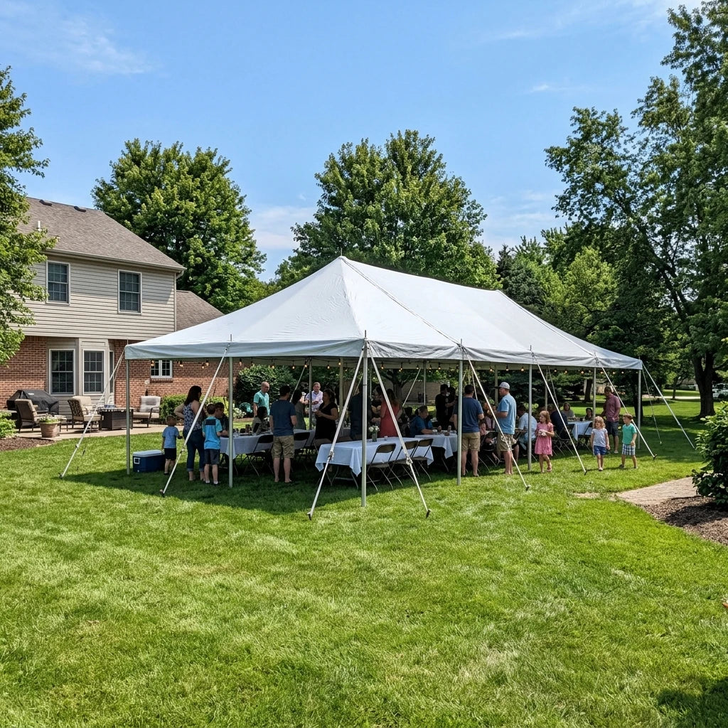 10x30ft Outdoor Party Tent - Waterproof Event Canopy with 8 Removable Sidewalls