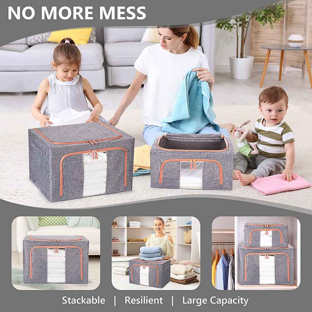 Stackable Storage Containers（With Steel Frame）