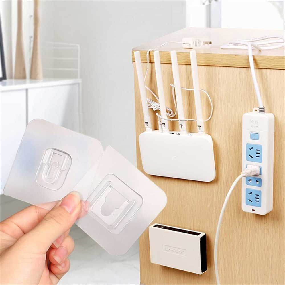 Clear Double-Sided Adhesive Wall Hooks