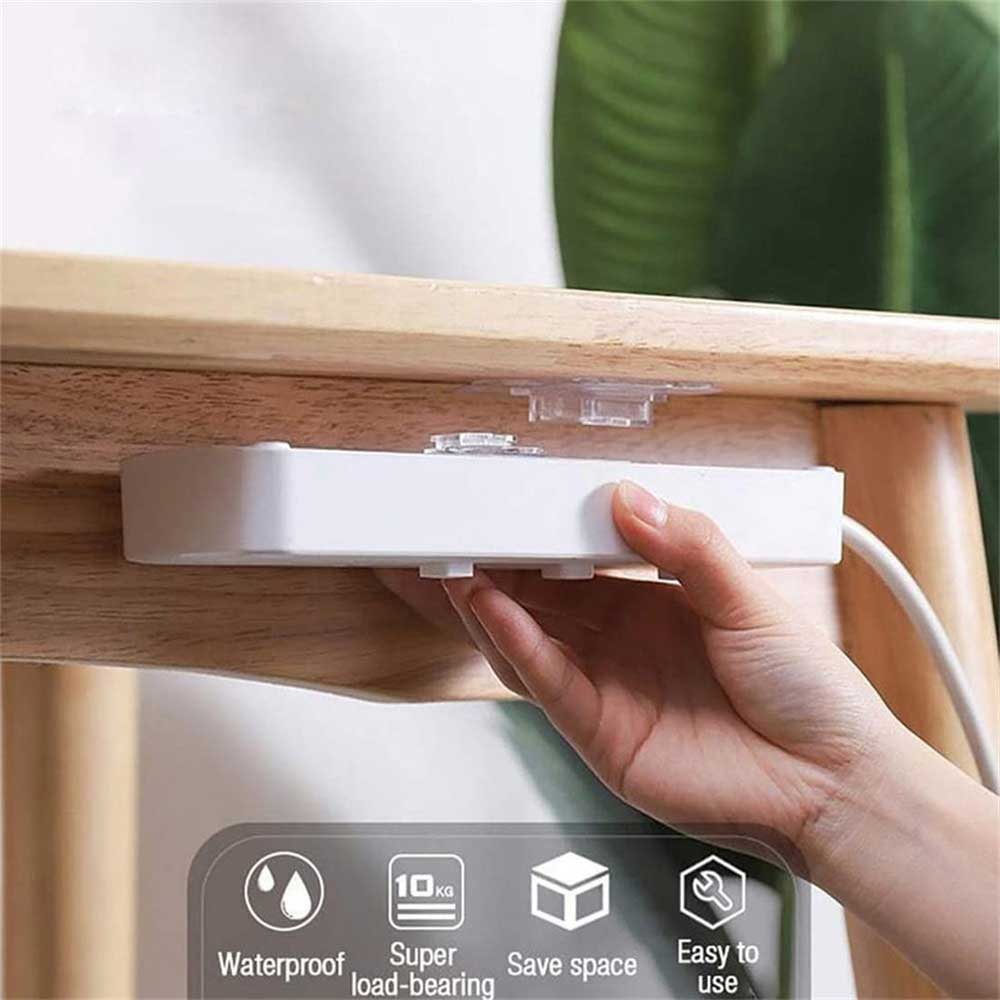Clear Double-Sided Adhesive Wall Hooks